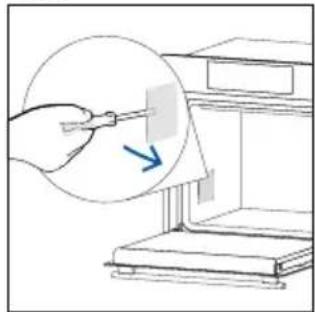 HAIER H6 ID26L5HTX - Changing the lateral bulb: - 2