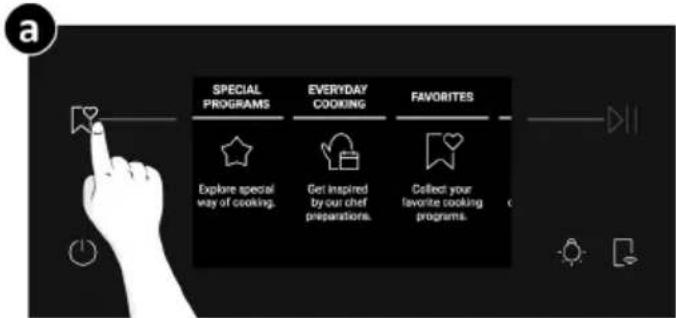 HAIER H6 ID26L5HTX - Come accedere al menu Preferiti dal forno: - 1
