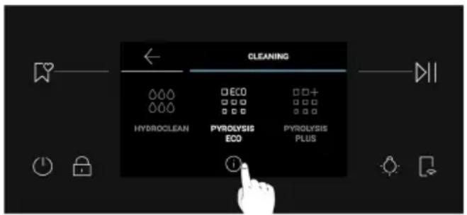 HAIER H6 ID26L5HTX - INTERNO DEL FORNO: funzioni di pulizia - 2