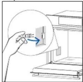 HAIER H6 ID26L5HTX - Changing the lateral bulb: - 4