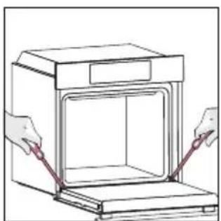HOOVER HO6 M5C3YTB - OUTSIDE THE OVEN: removal and cleaning the glass door - 9