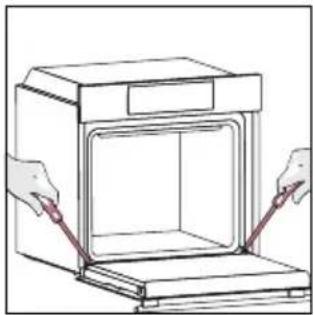 HOOVER HO6 M5C3YTB - OUTSIDE THE OVEN: removal and cleaning the glass door - 1