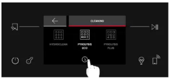 HOOVER HO6 M5C3YTB - INSIDE THE OVEN: cleaning functions - 3