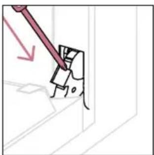 HOOVER HO6 M5C3YTB - OUTSIDE THE OVEN: removal and cleaning the glass door - 10