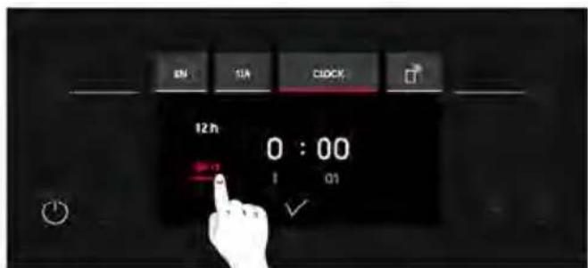 EN SIN CLOCK 12 h 0 : 00 +0 1 01 ✓