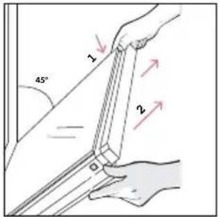 HOOVER HO6 M5C3YTB - OUTSIDE THE OVEN: removal and cleaning the glass door - 3