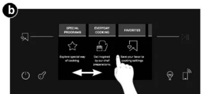 HOOVER HO6 M5C3YTB - How to access Favorites menu from the oven: - 2