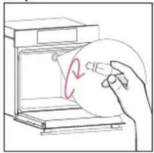 HOOVER HO6 M5C3YTB - Changing the bulb on top: - 4