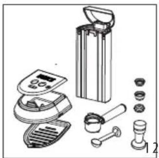 DELONGHI Magnifica S ECAM21.117.B - PRÉPARATION DE LA MACHINE POUR LA PREMIÈRE UTILISATION - 1