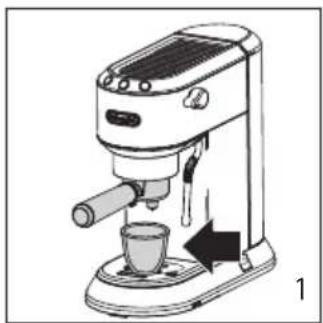 DELONGHI Magnifica S ECAM21.117.B - PROGRAMMING THE QUANTITIES OF COFFEE IN THE CUP - 1