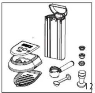 DELONGHI Magnifica S ECAM21.117.B - PREPARING YOUR MACHINE FOR FIRST USE - 1