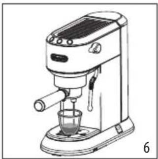 DELONGHI Magnifica S ECAM21.117.B - HOW TO MAKE ESPRESSO COFFEE USING PODS - 6