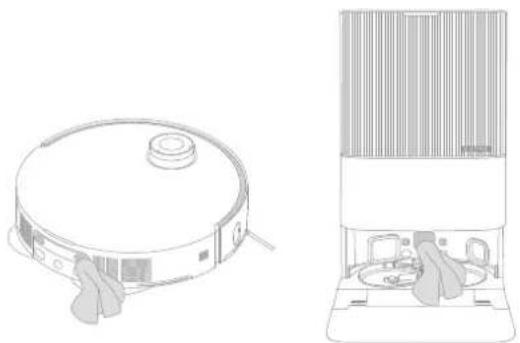DREAME X50 Ultra - Ladekontakte und Signalbereich - 1
