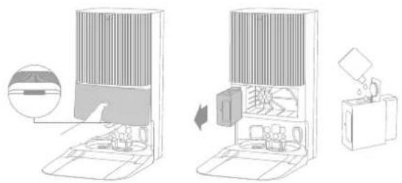 DREAME X50 Ultra - Reinigingsmiddel toevoegen - 1