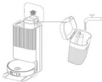 DREAME X50 Ultra - Verser l'eau dans le réservoir d'eau propre - 1