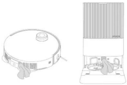 DREAME X50 Ultra - Oplaadcontacten en signaleringsvlak - 1