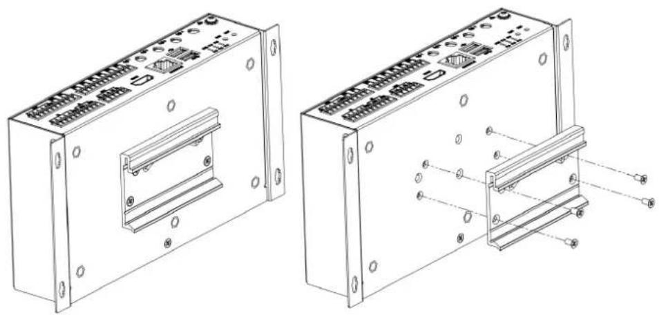Advantech ECU-1170 - DIN Rail And Wall Mount Installation - 2