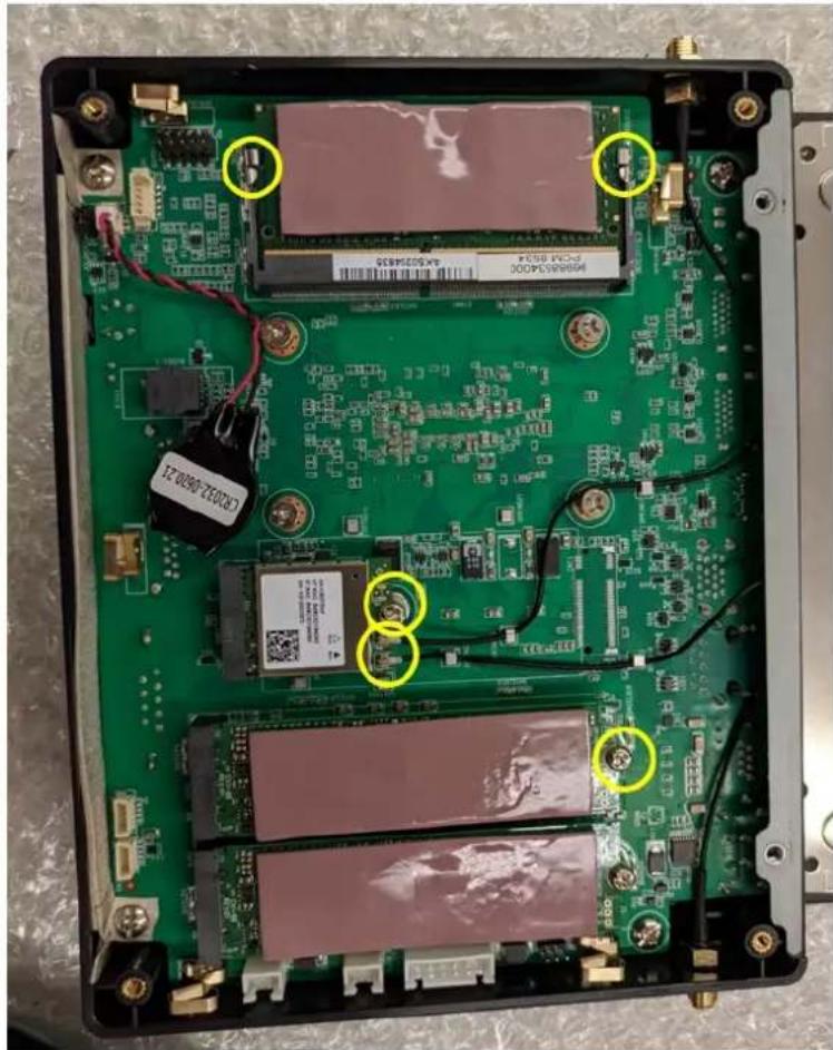 Advantech UBX-110H - Memory, M.2 SSD, and Wi-Fi Module Installation - 4