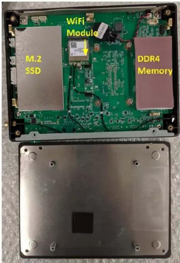 Advantech UBX-110H - Memory, M.2 SSD, and Wi-Fi Module Installation - 2
