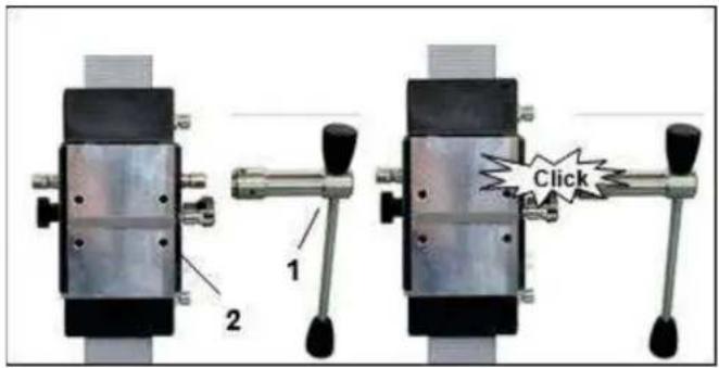 Eibenstock DBE 250 R - Attaching the turnstile - 1