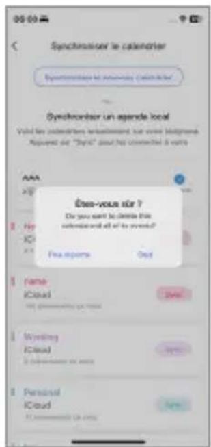 Dragon Touch TM32 - Supprimer un calendrier synchronisé - 2
