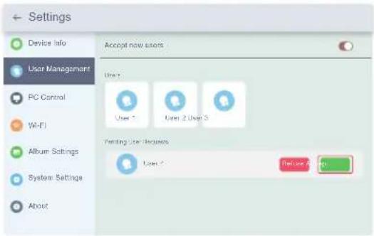 Dragon Touch Modern 10 Aqua - Invite a otros a vincular su marco con la App - 2