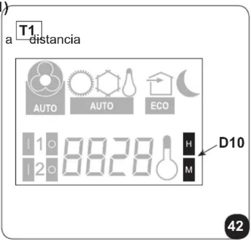 OLIMPIA SPLENDID Unico Air Inverter 25 SF - - Configuración del reloj y del temporizador (T1) - 1