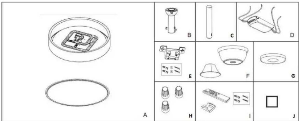 Orbegozo CP 139092 - FAN COMPONENTS - 1
