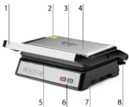 Orbegozo GR 3260 - DESCRIPTION OF THE APPLIANCE - 1