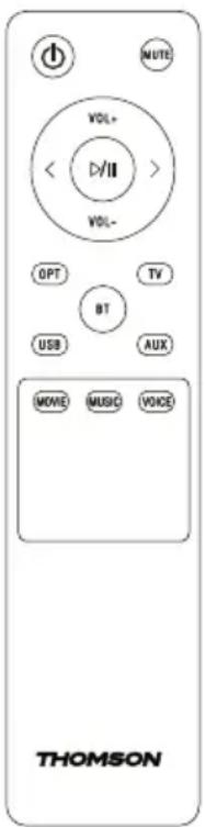 THOMSON WS902DUO - Descubra su mando a distancia - 1