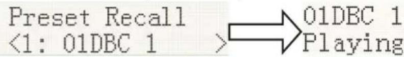 THOMSON MIC123DABBT - Preset recall - 1