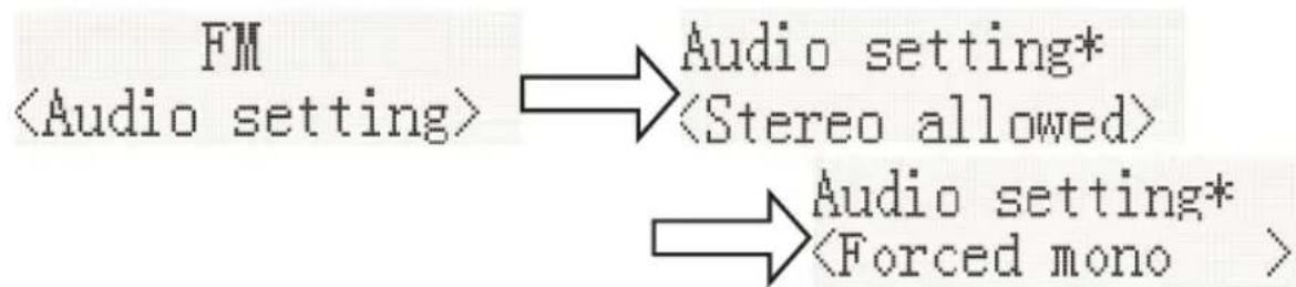 THOMSON MIC123DABBT - Audio setting - 2