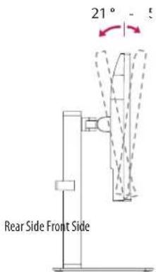 LG 27BA75QB - Adjusting the Angle - 1