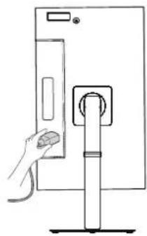 LG 27BA75QB - Using the cable holder - 2
