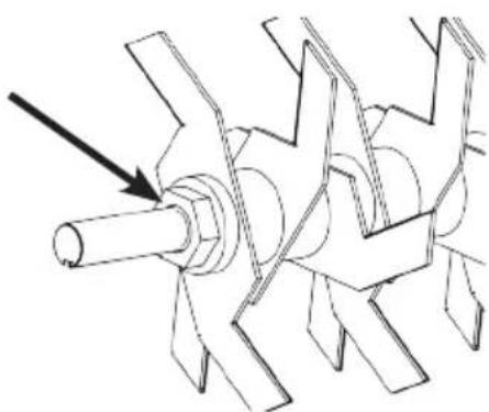 Eliet E450 - b. Dépose des couteaux usés et pose de nouveaux couteaux. - 4