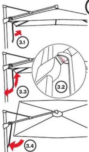 Glatz Sombrano S+ - Turning the parasol - 1