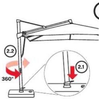 Glatz Sombrano S+ - Parasol openen - 3