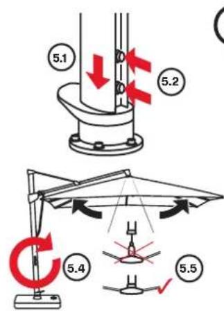 Glatz Sombrano S+ - Pre-assembling the turnable base - 1