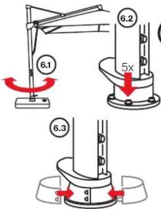 Glatz Sombrano S+ - Pre-assemble parasol - 1
