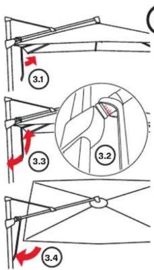 Glatz Sombrano S+ - Parasol draaien - 2