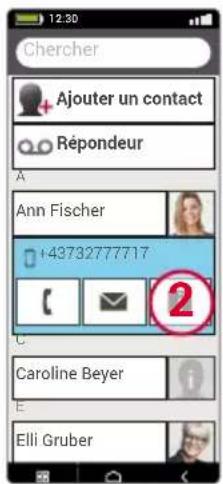 EMPORIA SMART.5 mini - > Ouvrir et éditer des contacts - 2