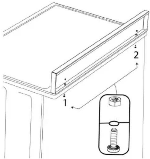 BEKO FBG62031XCS - Montage arrière du revêtement - 1
