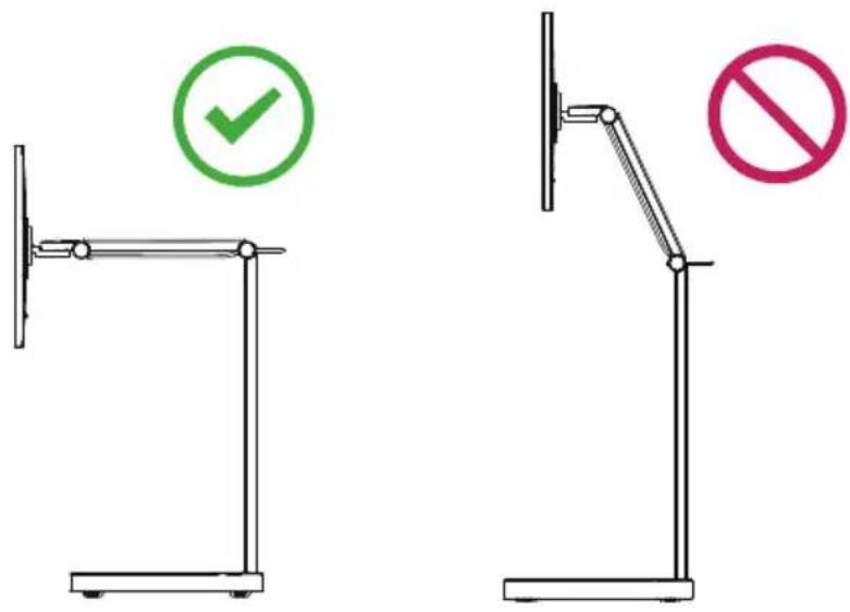 LG 32U889SA - Comment ajuster la force de réglage de la hauteur - 1
