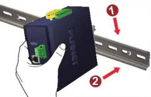 Planet ISW-504PT-E - DIN-rail Mounting Installation - 3