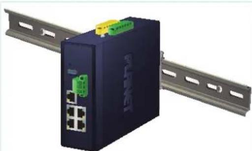 Planet ISW-504PT-E - DIN-rail Mounting Installation - 4
