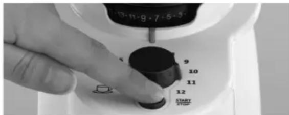 Cloer 7521 - NOTE Change coarseness setting - 1
