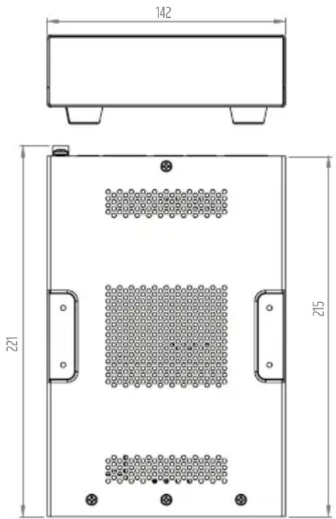 LD Systems DIO 04 - DIMENSIONES (mm) - 1