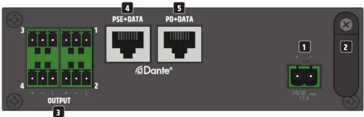 LD Systems DIO 04 - CONNECTIONS, OPERATING AND DISPLAY ELEMENTS - 1