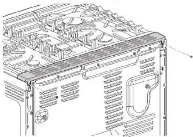 LG LSGL6335X - Retrait de la garniture d'évent - 1