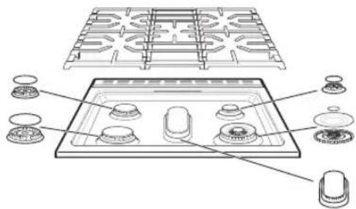 LG LSGL6335X - Retrait et remplacement des brûleurs de surface au gaz - 1